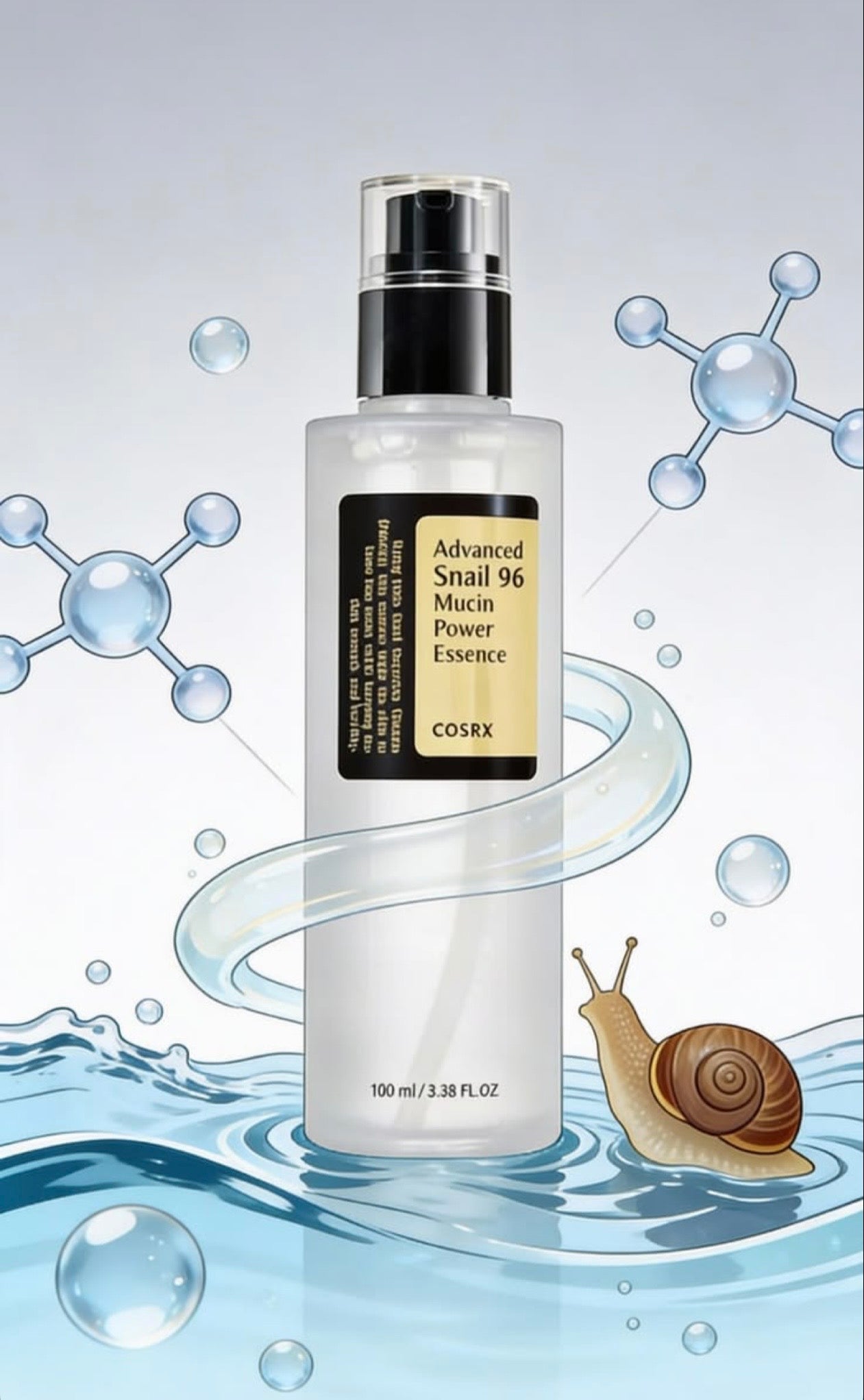 COSRX Snail 96 Mucin Power Essence – Essence Éclat & Hydratation