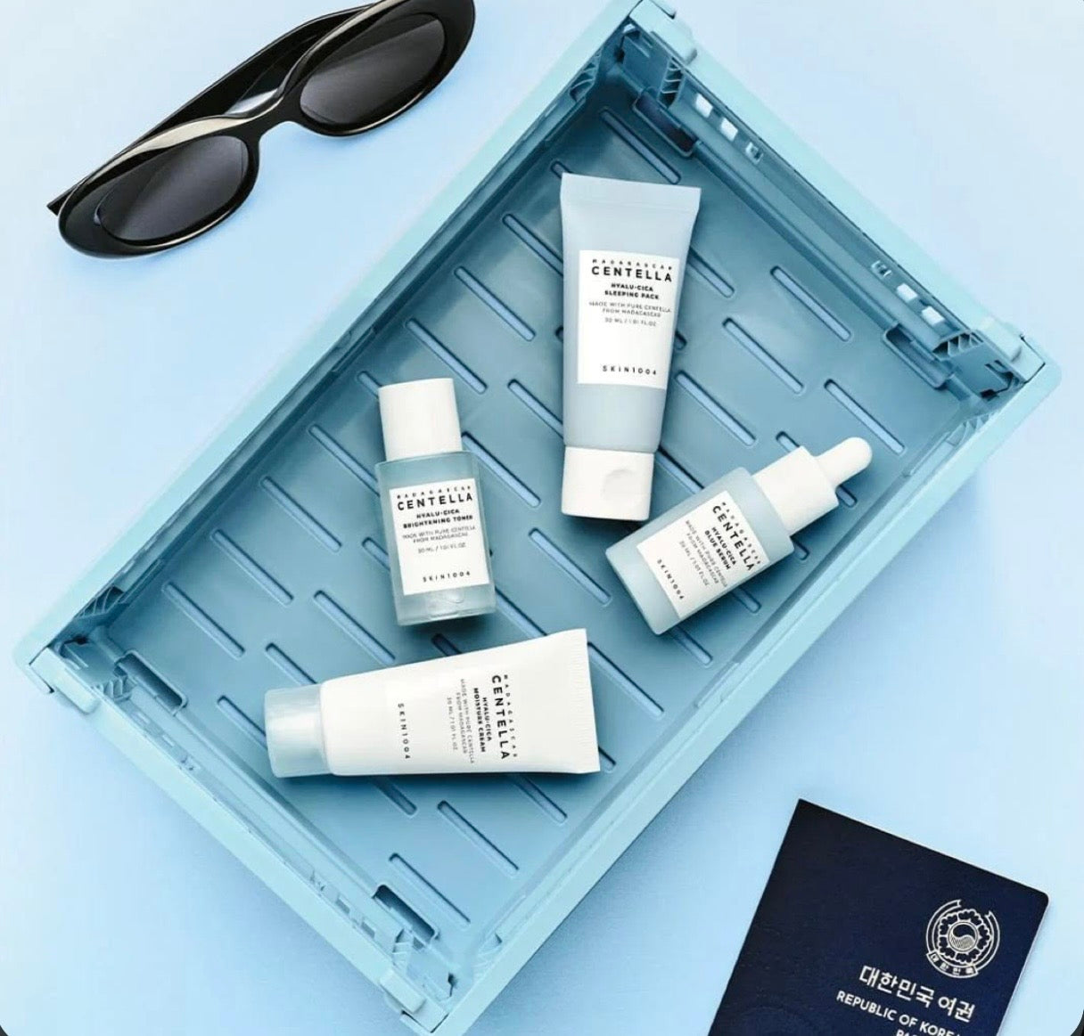 SKIN1004 Madagascar Centella Hyalu-Cica Travel Kit – Kit de Soin Hydratant & Apaisant
